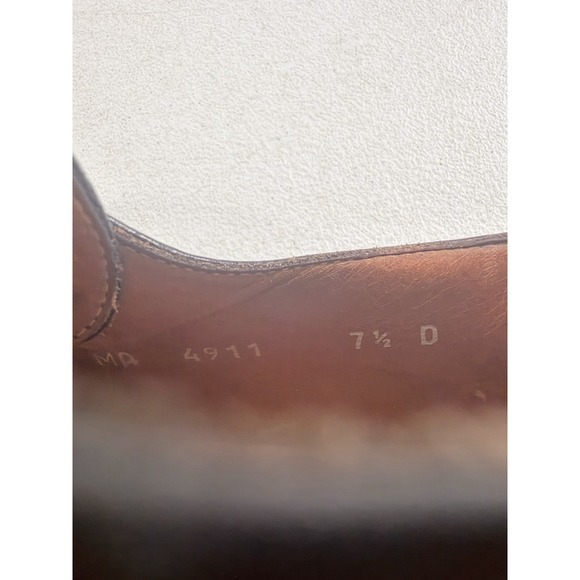 Vintage Polo Ralph Lauren Black Leather‎ Oxford Dress Shoes Men\'s Size 7.5 D main image 9
